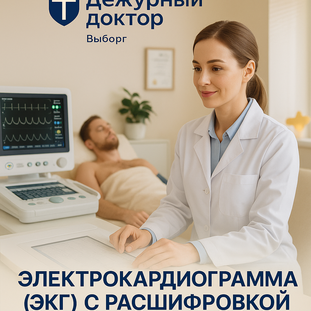 Электрокардиограмма (ЭКГ) с расшифровкой
